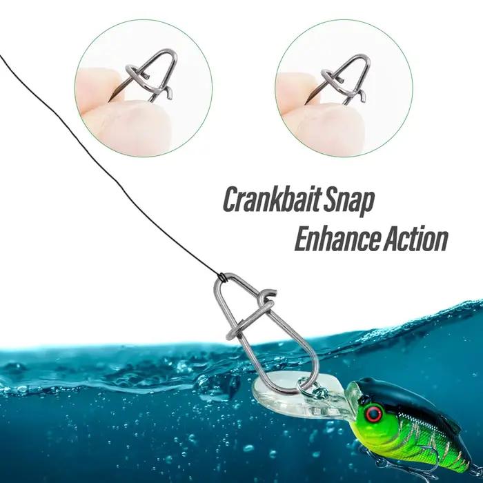 Snap Rolling Swivel en Acier Inoxydable 304 pour Pêche - Connecteur Leurres et Appâts - Accessoires Pêche Durable