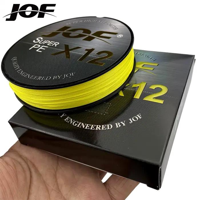 Ligne PE braidée JOF 12 brins 300m - Multifilament haute résistance à l'abrasion pour pêche sportive