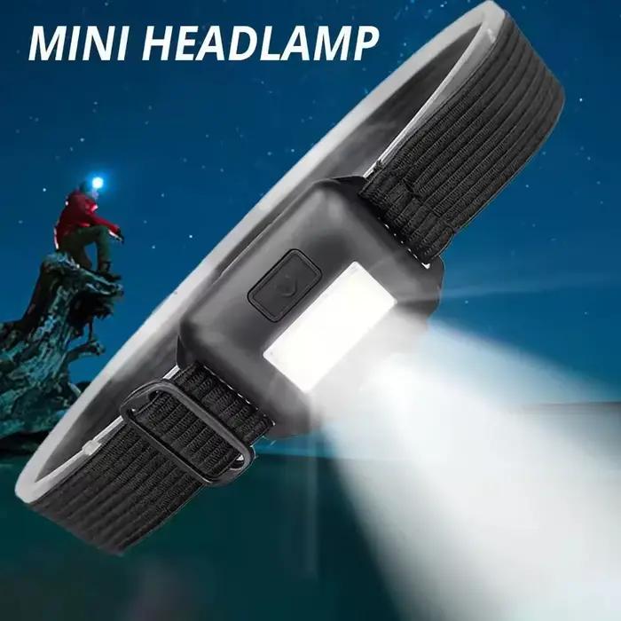 Casquette lampe frontale rechargeable LED ultra puissante pour randonnée et pêche nocturne