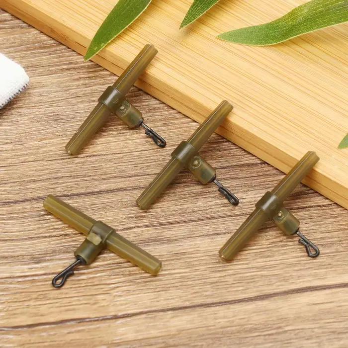 Manches anti-emmêlement avec side bends et swivel pour montage hélicoptère carpe - Accessoires pêche carpe