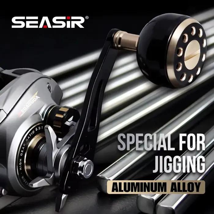 Moulinet baitcasting SeaSir Megacuda 15kg drag, spool profond 9+1 roulements pour pêche jigging en mer et eau salée