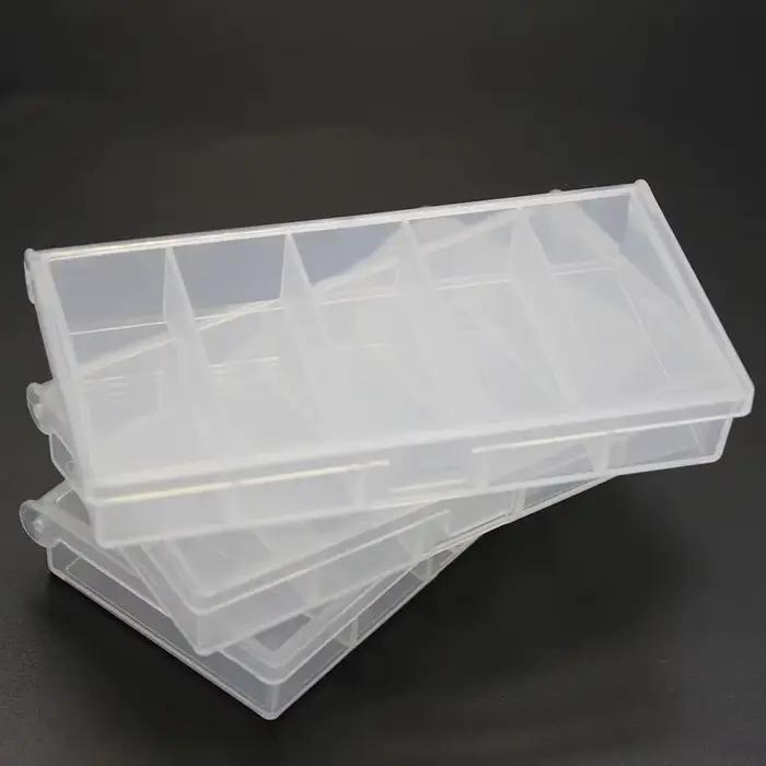 Boîte pêche 5 compartiments Burle Mini - Coffret rangement appâts et hameçons double boucle séquent