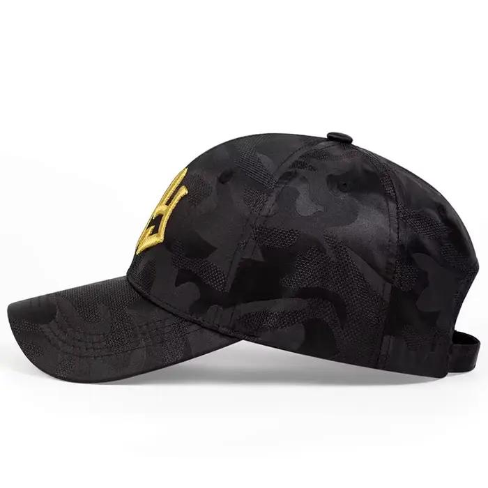 Casquette camouflage pêche brodée unisexe - Protection UV réglable printemps automne