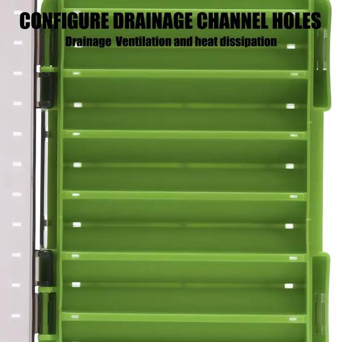 Boîte de pêche compacte double face SAMOLLA - Organisation durable pour leurres, hameçons et appâts