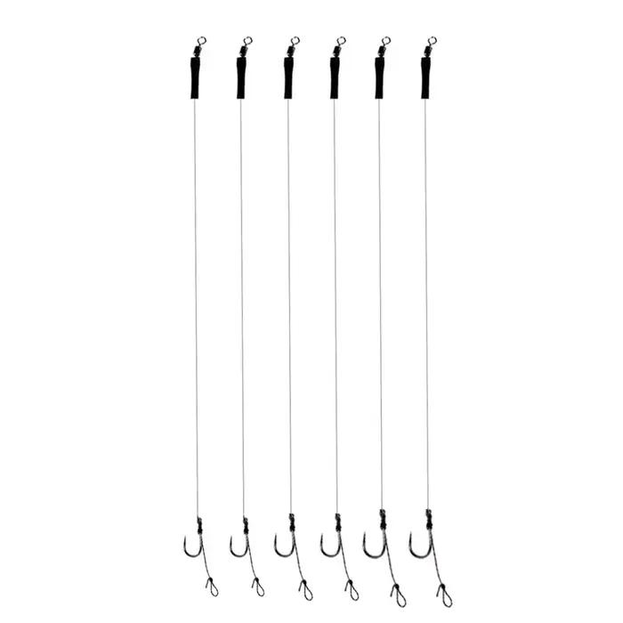 12 montages hair rig carpe sans ardillon 12lb pour pêche responsable et efficace
