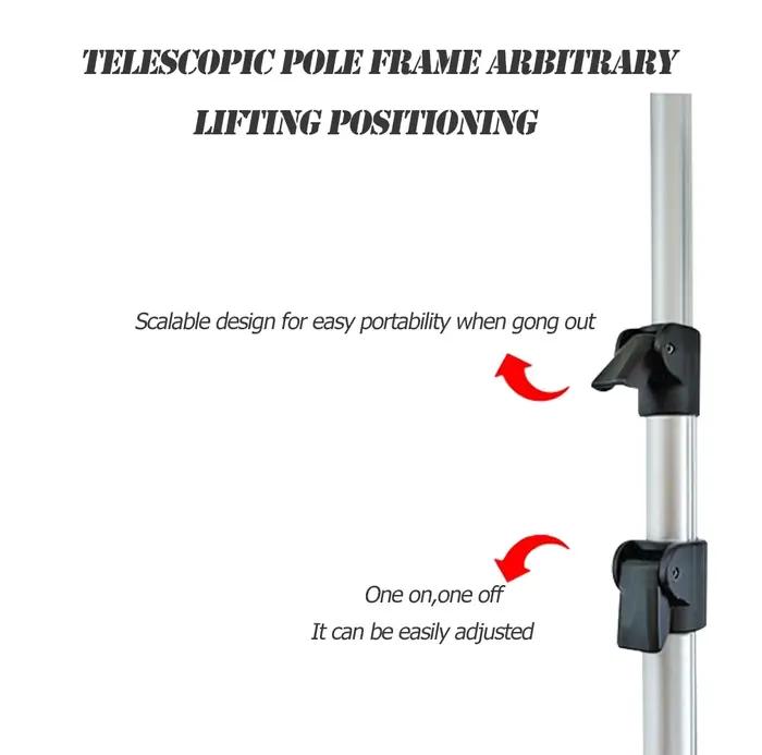 Support de canne télescopique en alliage aluminium renforcé - Porte-canne pêche réglable et stable