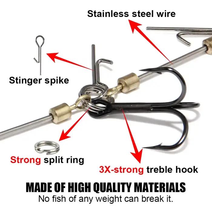 Spinpoler système multi-profondeur pour brochet - Rig stinger avec plombs 5g à 20g