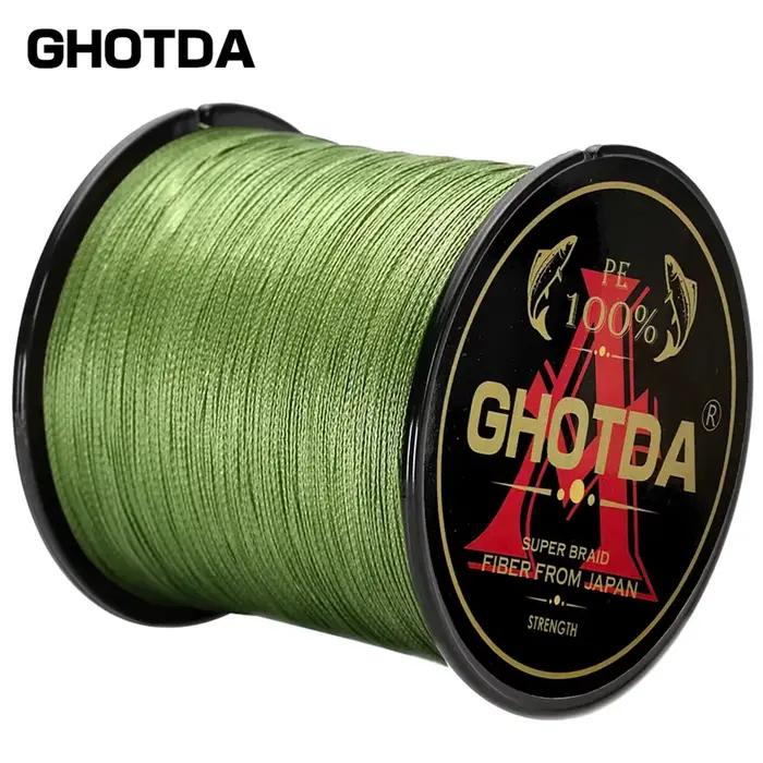 Ligne de pêche GHOTDA multifilament 4 brins 10-120lb pour carpe, bobine 300m 500m 1000m