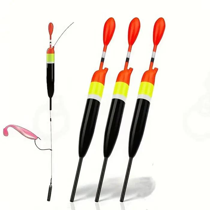 5 flotteurs coulissants en bois de balsa premium pour eau douce et mer - Set avec stops et plombs