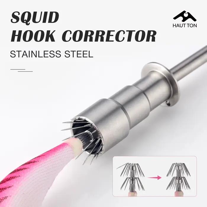 Correcteur d'hameçon pour calmar en acier inoxydable, restaure les hameçons déformés, accessoire de pêche léger et portable