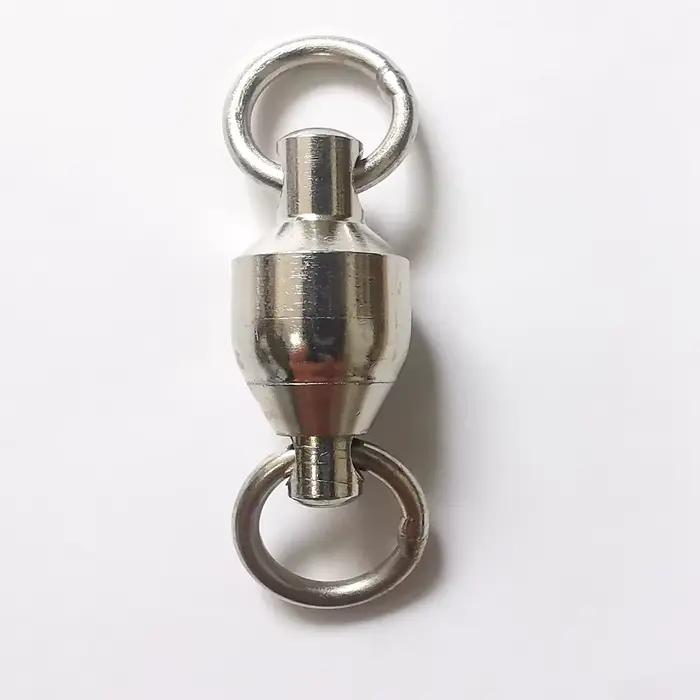 Roulements à billes pêche 100 pièces DNDYUJU, émerillons roulants acier inoxydable pour appâts lourds