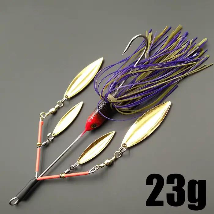 Leurre spinner bait Lunker 23g - Hélice bruyante et vibrations pour brochet, perche et truite
