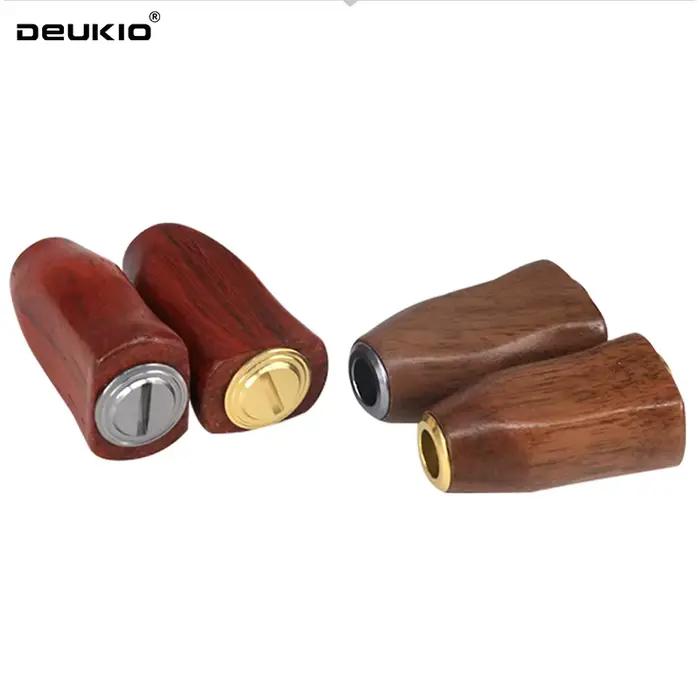 Poignée de moulinet de pêche en bois pour manivelle, accessoire DIY pour moulinets spinning et baitcasting
