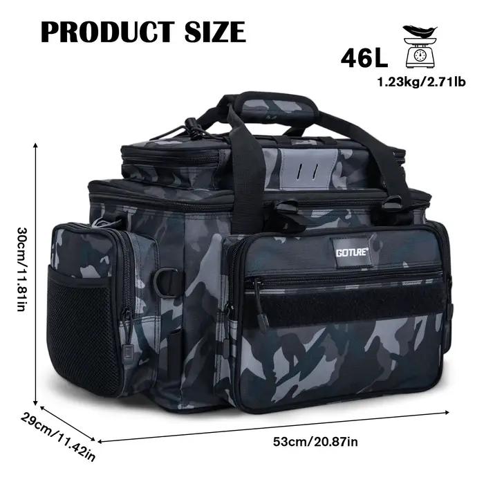 Sac à dos étanche Goture pour matériel de pêche - Grande capacité 37x24x29cm multifonction
