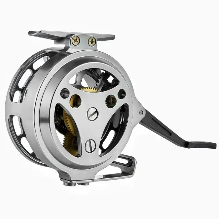 Moulinet automatique pêche à la mouche aluminium CNC 75mm grand arbor pour nymphe eau douce