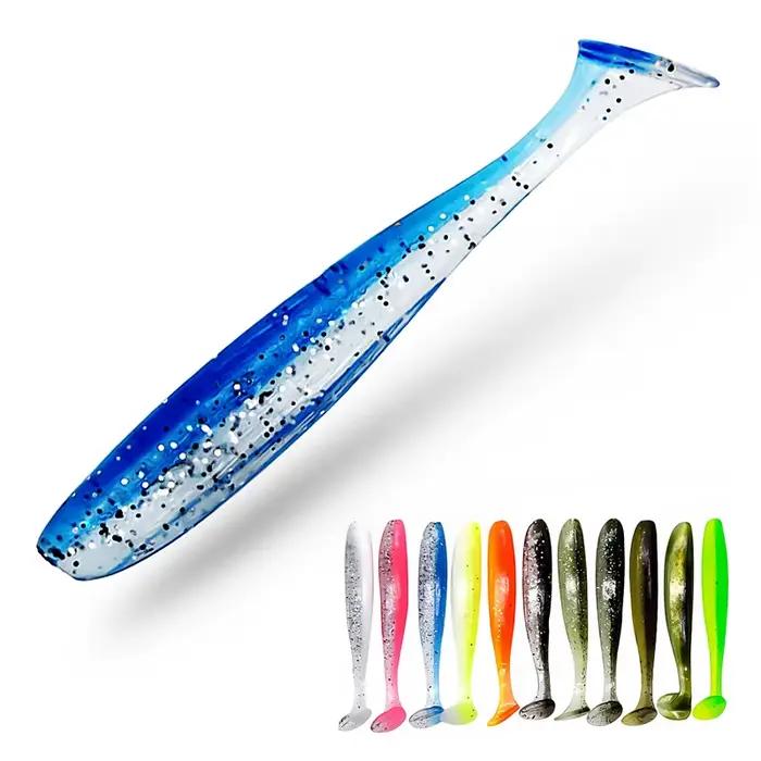 Leurre souple Bazooka Shad Worm 100-150mm - Grand ver T Tail pour brochet et black bass en hiver
