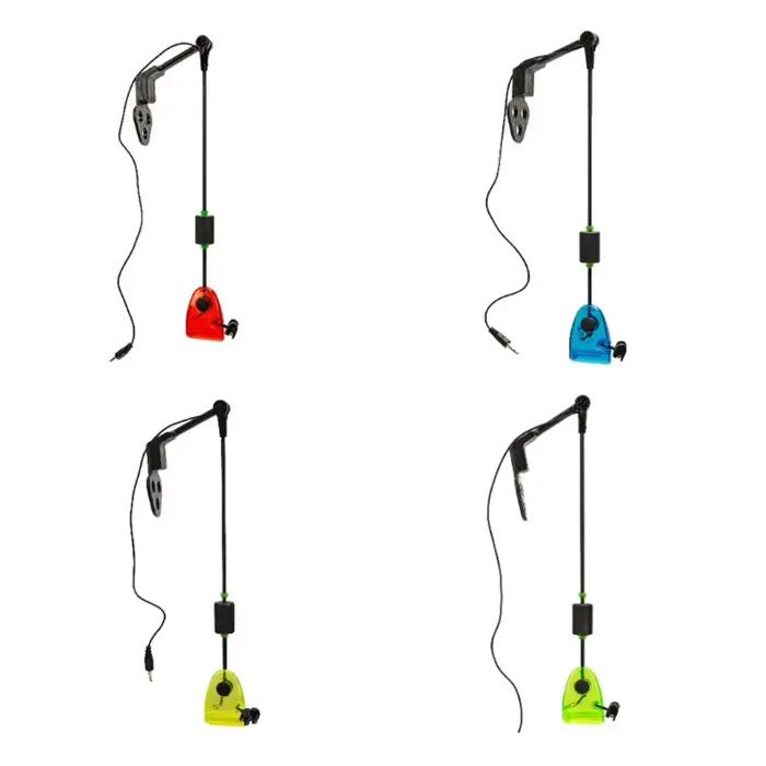 Indicateur de touche pour pêche à la carpe - Swinger avec chaîne en acier et set d'aluminium, alarme de détection morsure