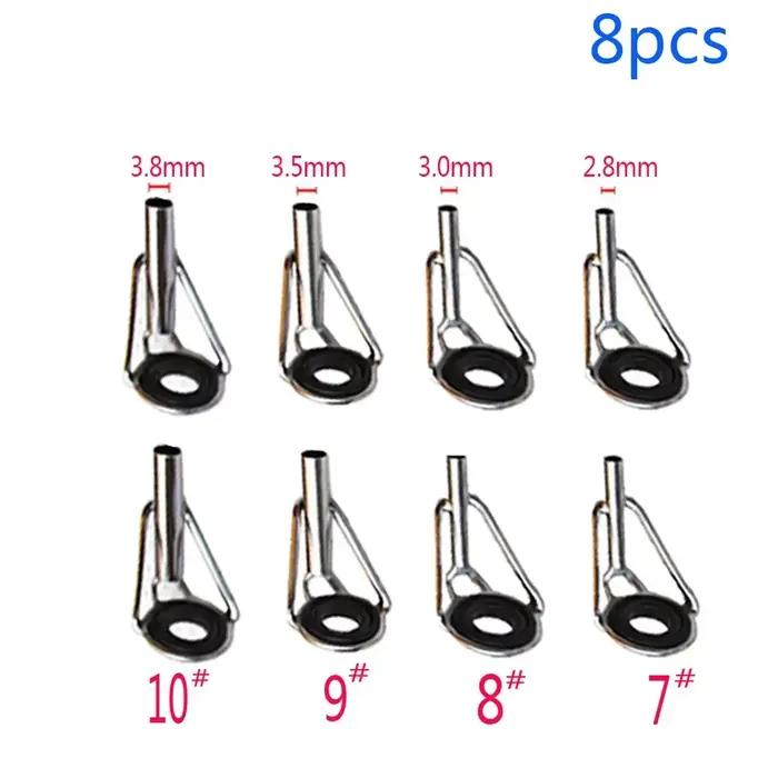 Anneaux de guidage pour canne à pêche 1.6mm-3.8mm acier inox - Kit réparation et remplacement anneaux