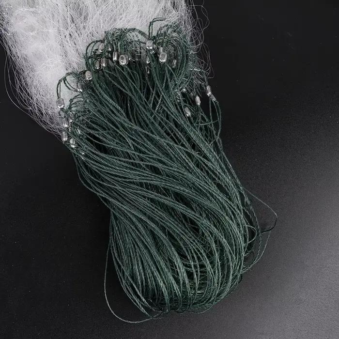 Filet de pêche 50m longueur 1.65m profondeur 3 couches nylon avec flotteurs - Filet maillant coulant pour lancer manuel
