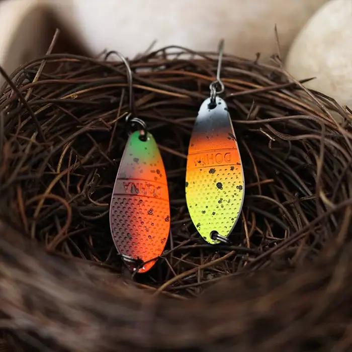 Leurre cuillère Pesca 3g 30mm pour truite perche saumon - Appât métallique coloré pêche en rivière