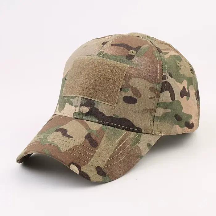 Casquette baseball camouflage tactique homme - Chapeau CP ajustable Velcro pour pêche et outdoor