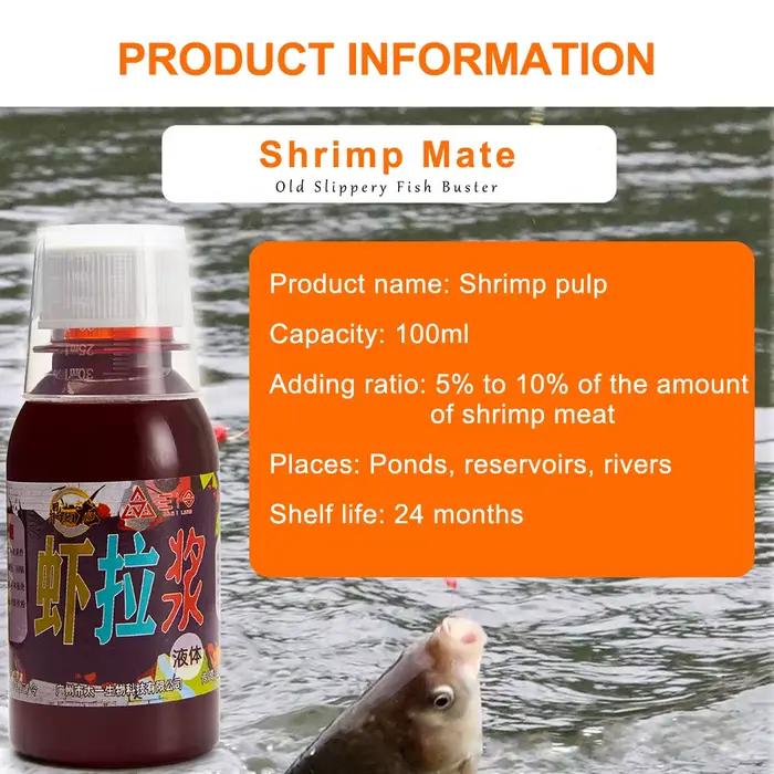 Attractant liquide concentré crevette 100ml - additif pour carassin, bar et poissons marins