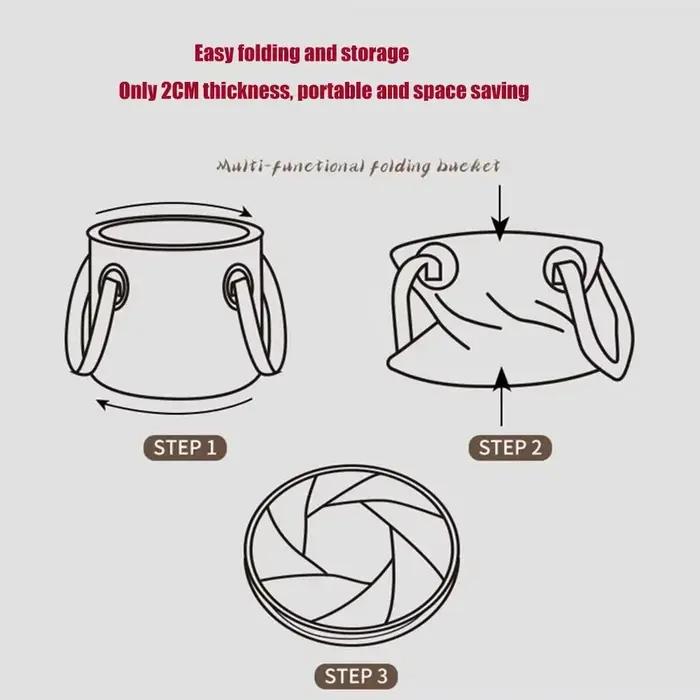 Seau de rangement pour matériel de pêche - Organisation complète de vos accessoires et leurres
