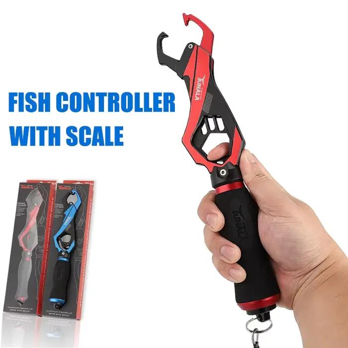 Pince à poisson avec balance intégrée 30kg AJLURES - gripper alliage aluminium pour contrôle et pesée