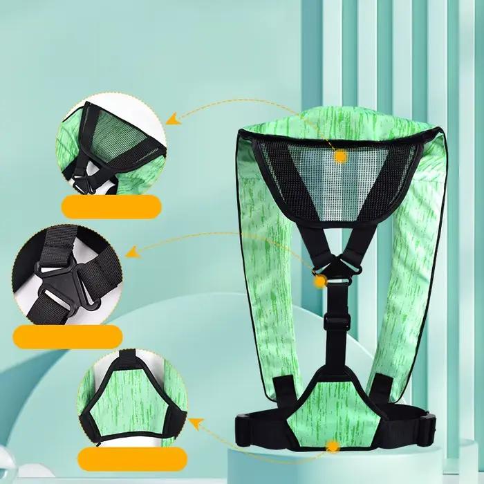 Veste de sauvetage gonflable pêche adulte Luya, gilet de sécurité auto-manuel pour baignade