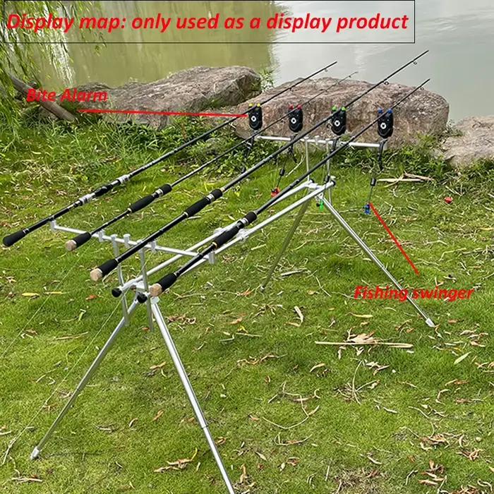 JSFUN Set Swinger Carp Fishing avec LED Illuminé 4 Couleurs dans Étui Zippé pour Pêche Nocturne Carpe