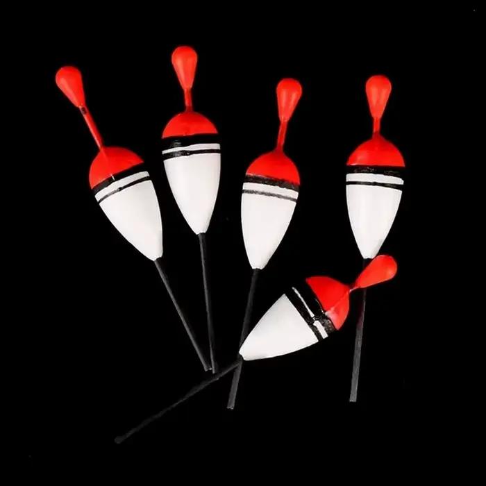 Set 15 flotteurs verticaux professionnels avec bâton lumineux pour pêche à la carpe