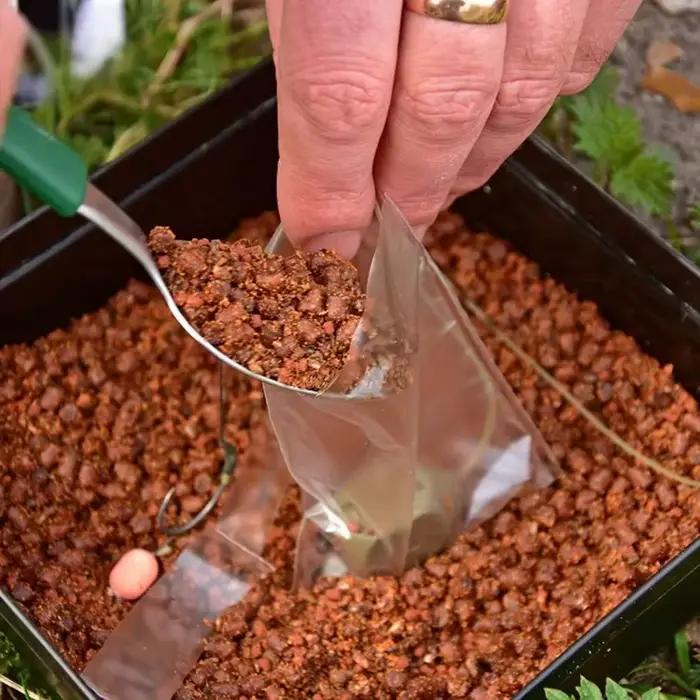 Sacs PVA pêche à la carpe, filet 7x15 cm pour amorçage avec boilies et pellets, lot de 50