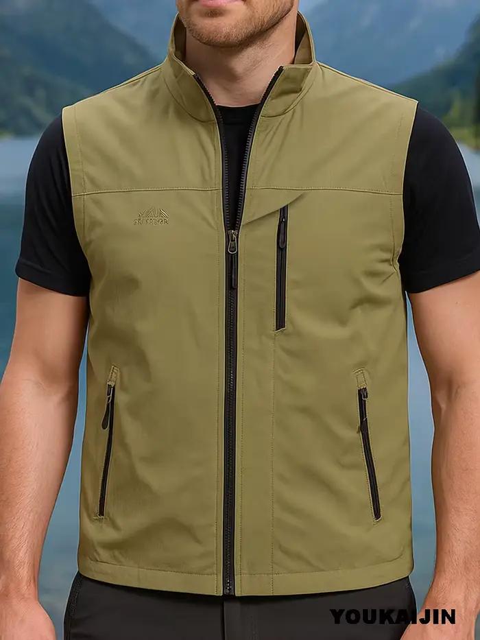 Gilet de pêche homme sans manches mesh respirant - Veste été séchage rapide randonnée extérieure tailles S-6XL