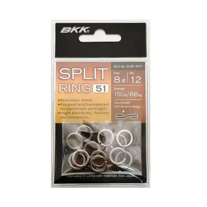 Anneaux ouverts en acier inoxydable BKK - Accessoires montages pêche résistants à la corrosion