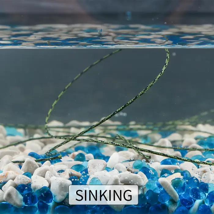 Ligne de pêche PE D-braid 12 brins 100 mètres camouflage pour carpe, résistance et endurance accrues