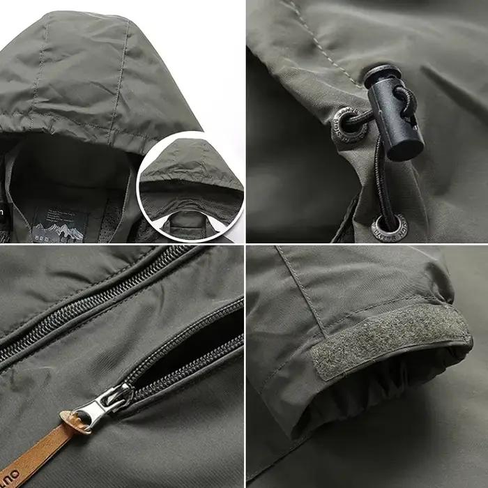 Coupe-vent de pêche automne hiver homme - Veste imperméable randonnée camping baseball pêche