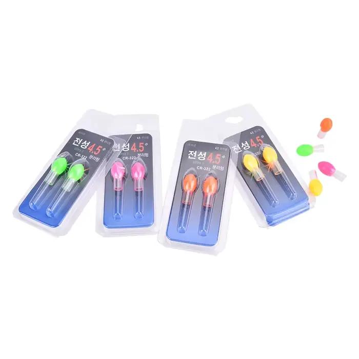 Flotteur lumineux LED électrique pour pêche de nuit en eau sombre, modèle 1 ou 2 pièces sur batterie