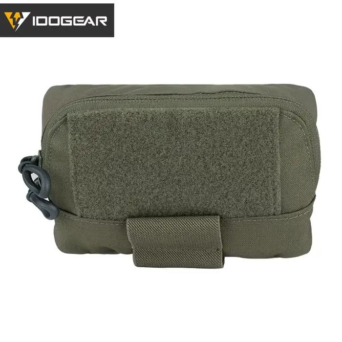Pochette tactique IDOGEAR nylon pour pêche - Compatible MOLLE, fermeture YKK, idéale randonnée
