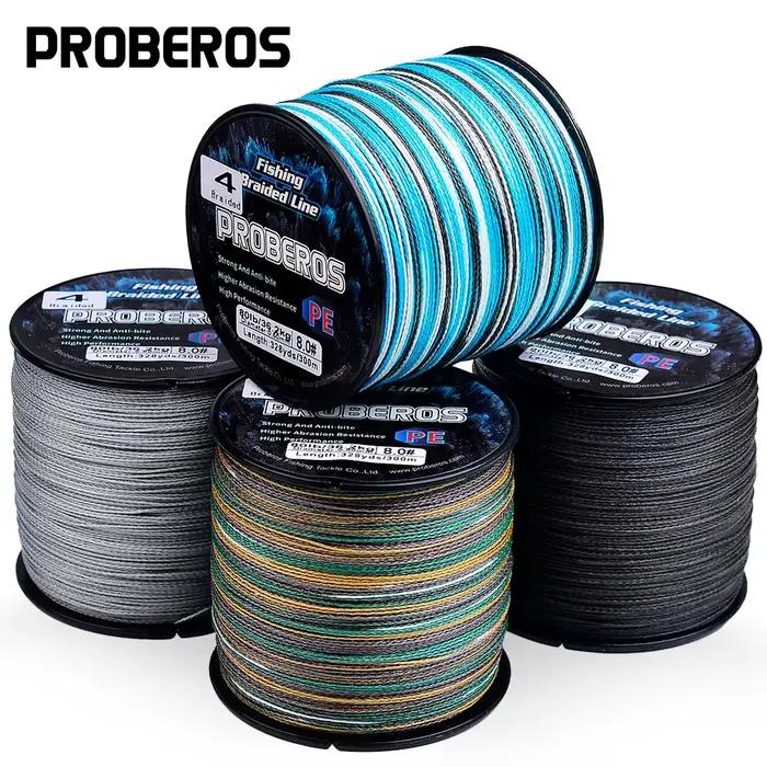 Ligne de pêche tresse Proberos 300 mètres haute résistance 6-80LB pour lancer longue distance