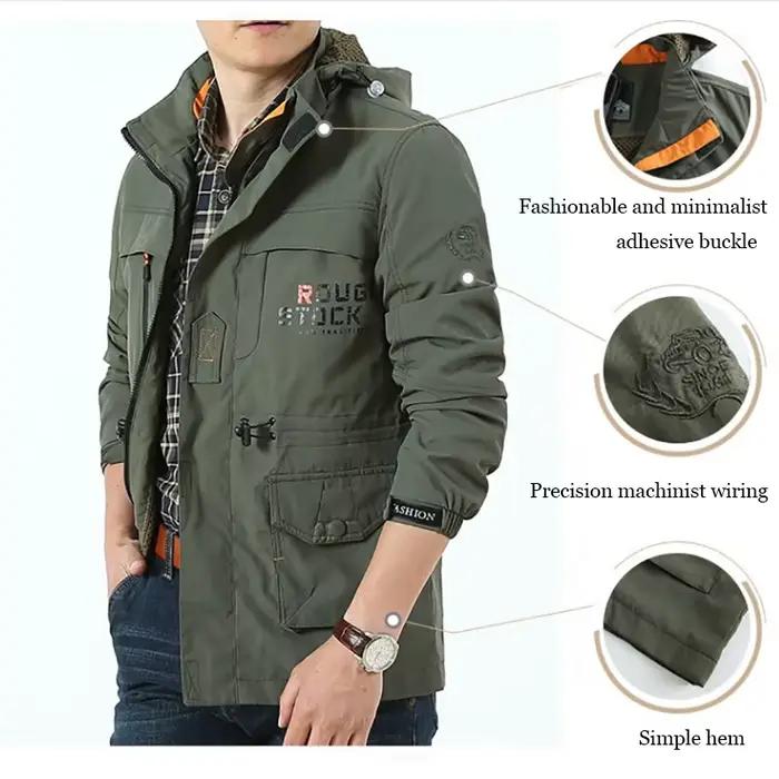 Veste business casual 2024 homme - Manteau sport coupe-vent léger printemps escalade