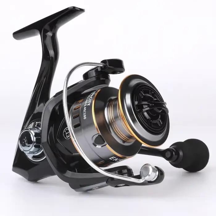 Moulinet Spinning Professionnel 1000-7000 - Rapport 5.2:1 et bobine métal CNC pour eau douce et mer
