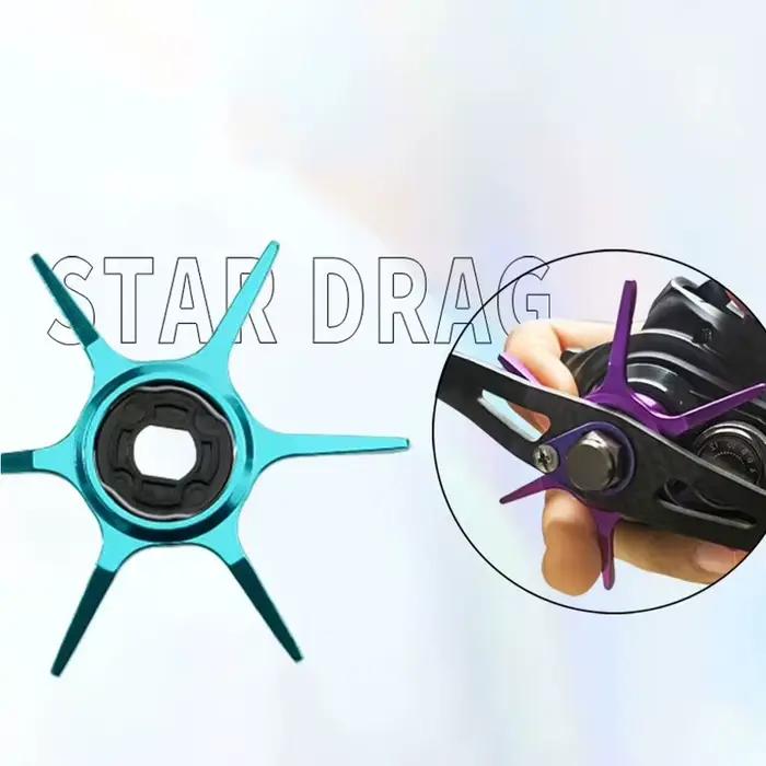 Pièces détachées moulinet casting Hexagram Star Drag pour KASTKING DMK LURESTAR FISHBAND