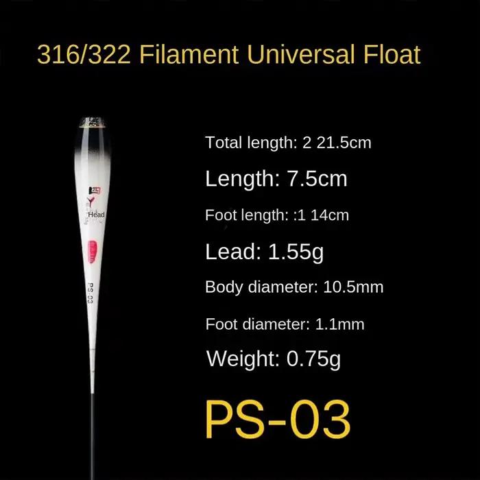 Flotteurs composite nano partie inférieure - Corps flottant avec bouchons plastique pêche