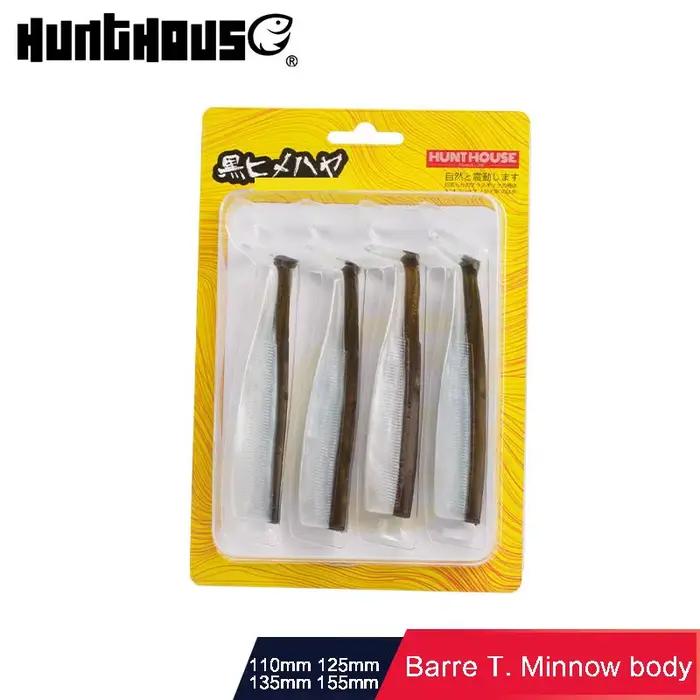 Leurre souple Hunthouse Barre T. Minnow 110/125/135/155mm leurre jig appât facile shiner pour bass brochet perche