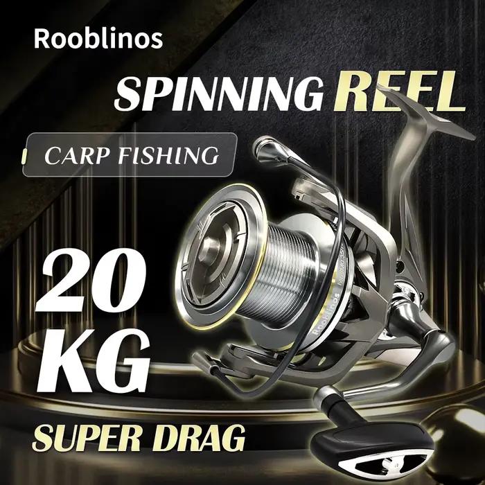 Moulinet spinning NGK acier inox 8000-14000 frein 25kg puissant pour gros poissons mer et eau douce