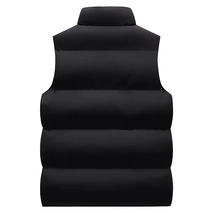 Veste sans manches chaude homme hiver en coton épais, coupe-vent et décontractée