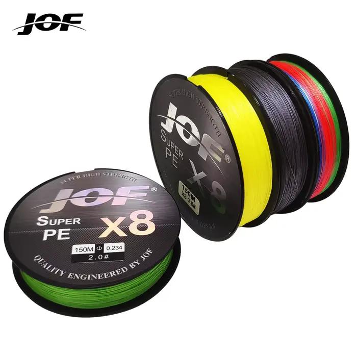 Ligne de pêche JOF X8 II 8 brins en PE, haute résistance pour la mer, 150m 300m 500m