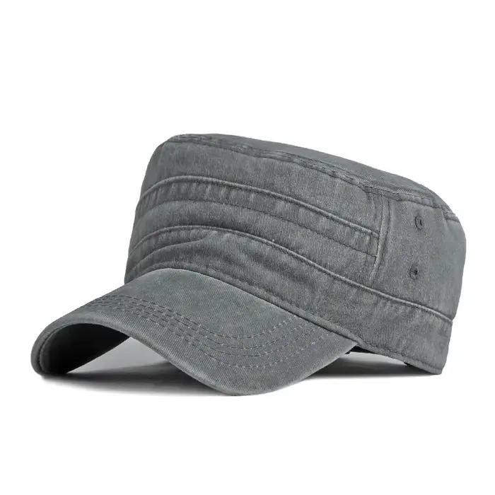Casquette été pêche armée visière courte homme femme coton lavé soleil