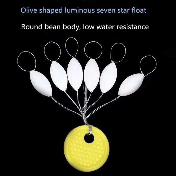 6 boules lumineuses flottantes ovales pour la pêche de la carpe la nuit accessoires pêche nocturne appâts flottants