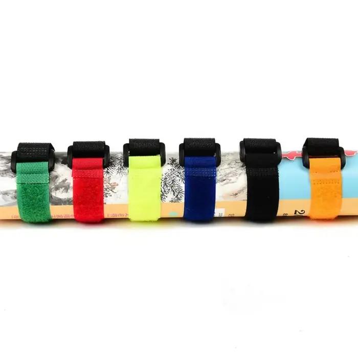 Sangle de fixation pour canne à pêche, porte-canne réglable et outil de pêche extérieur pratique